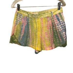 athe vanessa bruno 100% silk tie dye pastel shirts 36 4